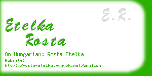 etelka rosta business card